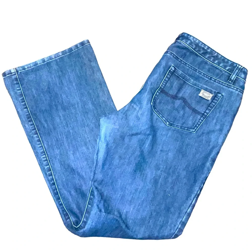 Women’s MK Michael Kors Flare Jeans Size 12 Stretch Denim